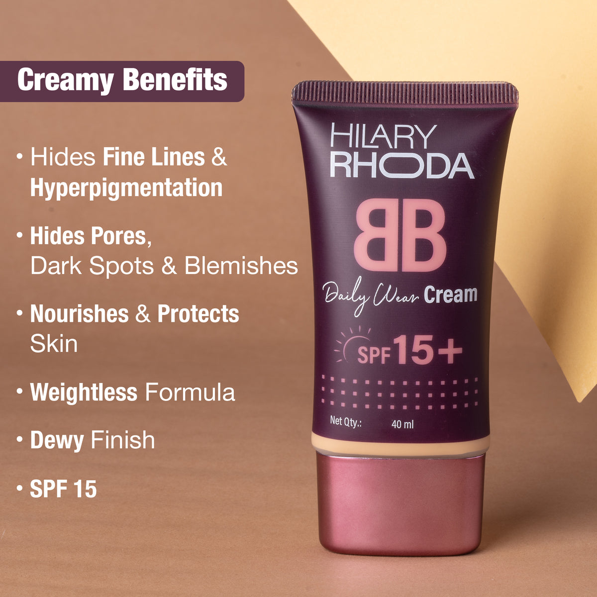 Hilary Rhoda Daily Wear Cream SPF 15 (Shell White 01)