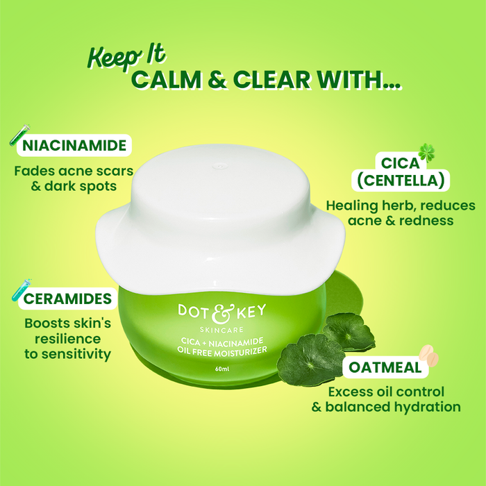 Dot & Key Cica (Centella) + Niacinamide Oil Free Moisturizer (50g)