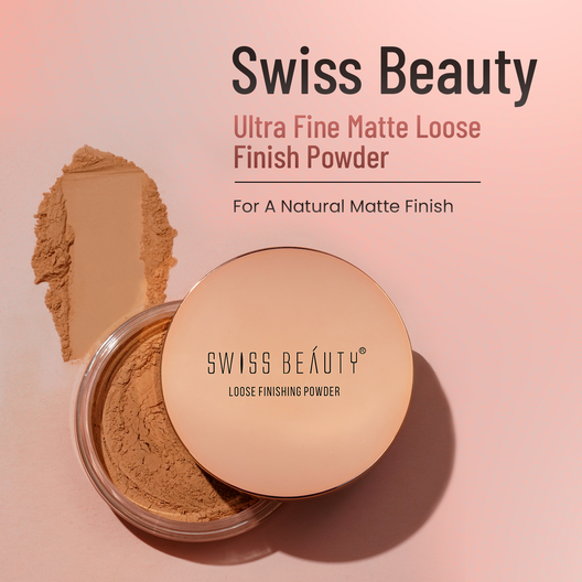 Swiss Beauty Ultra Fine Matte Loose Finish Powder (04 Medium Deep)