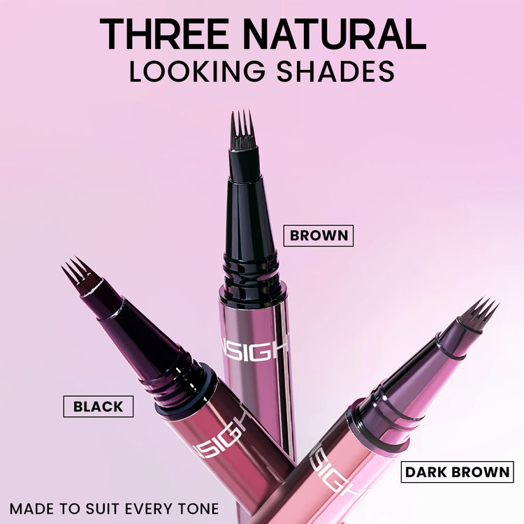 Insight Cosmetics
4 Stroke Eyebrow Pen - Black
(1g)