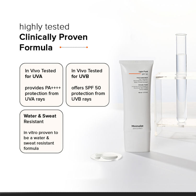 Minimalist Light Fluid SPF 50 Face Sunscreen
(50ml)