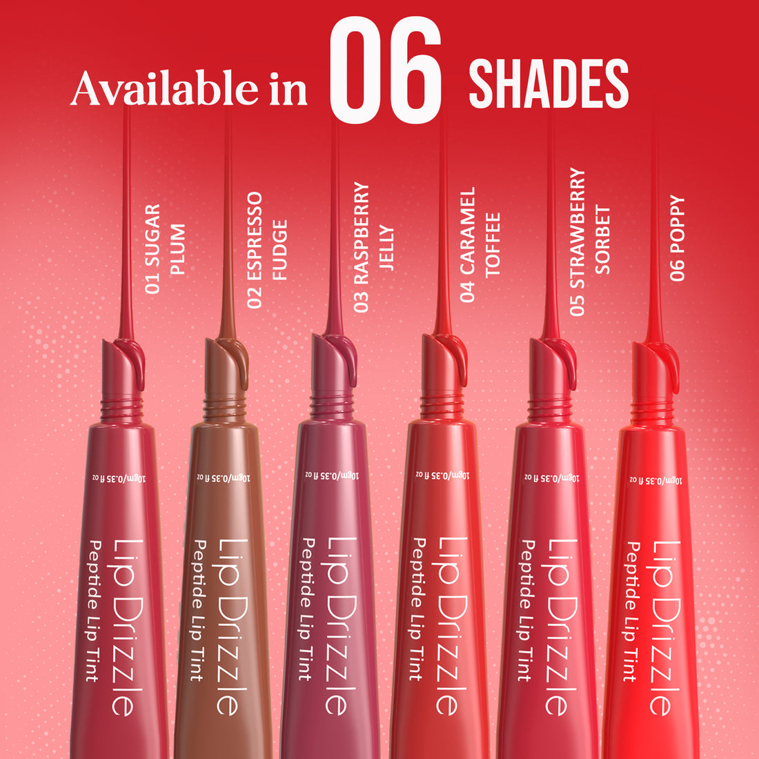 Glam21 Lip Drizzle Peptide Lip Tint (06 Poppy)