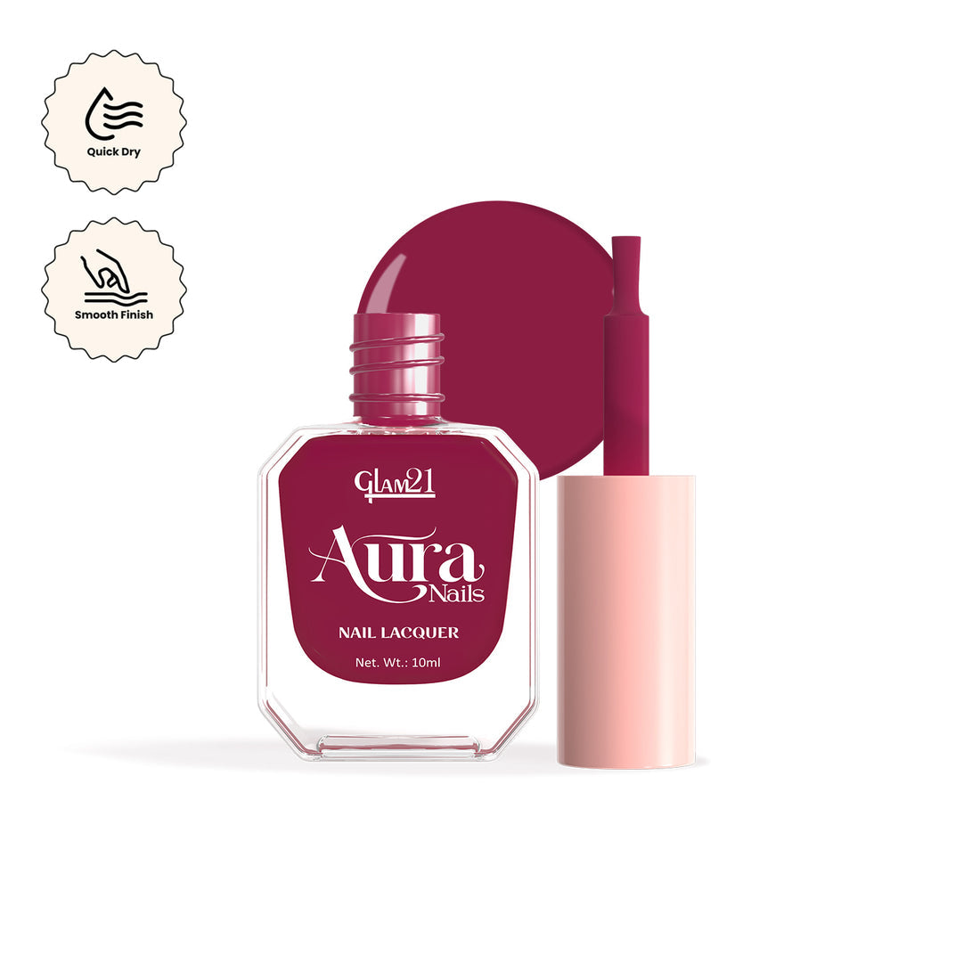 Glam21 Aura - Nail Lacquer (46Blush Beat)