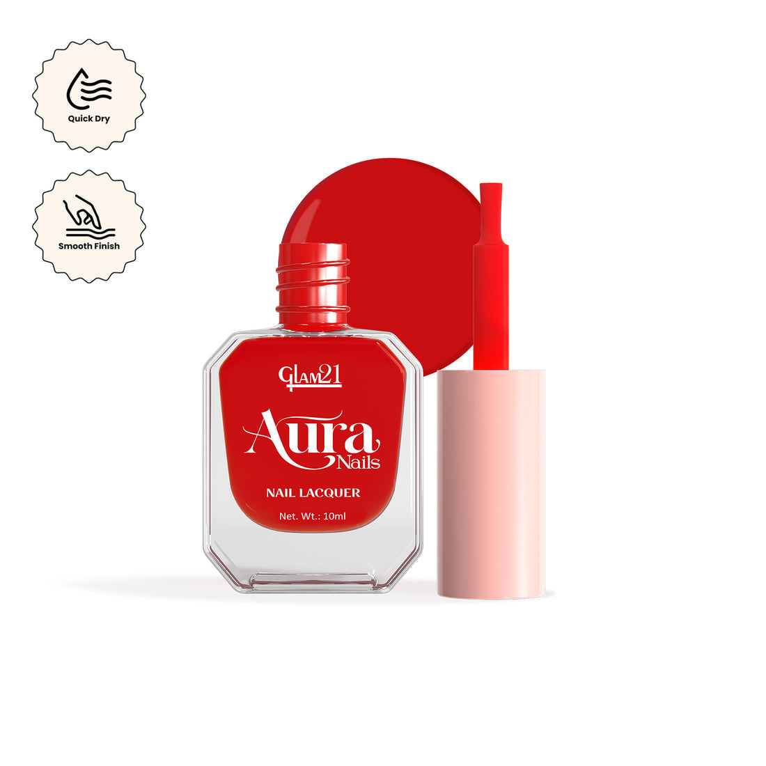 Glam21 Aura - Nail Lacquer (03Coral Pop)