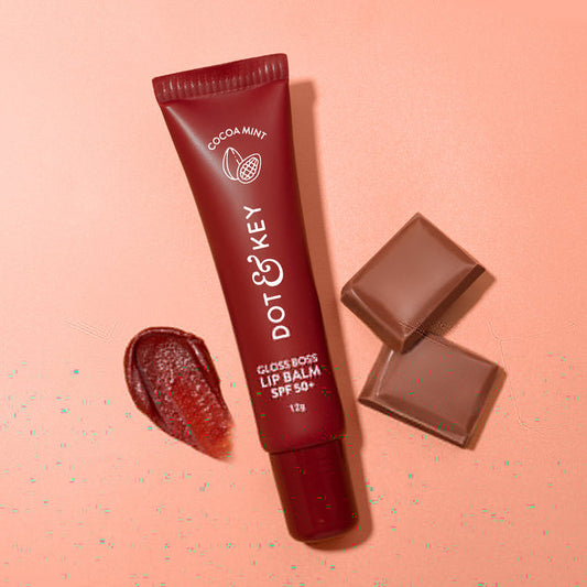 Dot & Key Vitamin C + E Brightening Lip Balm with SPF 50+ (04Cocoa Mint Low Tinted)