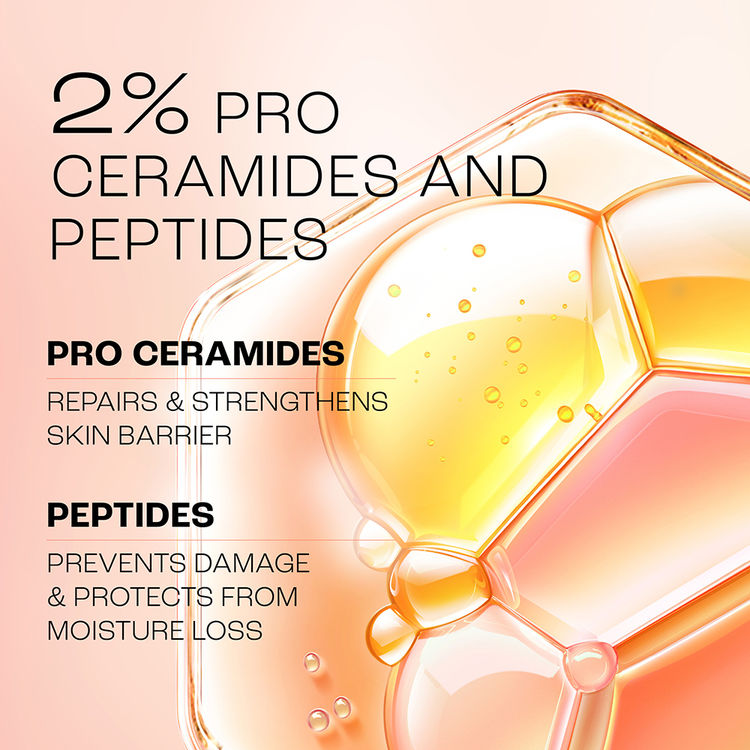 Lakmé Peach Creme Moisturiser, Ceramide & Peptide, Skin Barrier Repair & Hydrated Glow
(100 g)