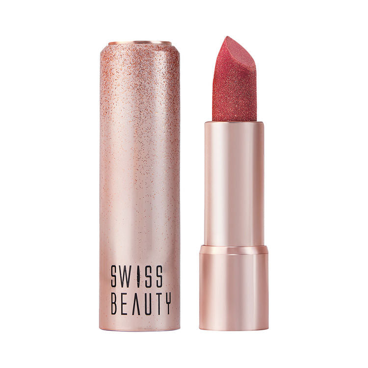 Swiss Beauty More Than Glitter Lipstick (5 Shine Mauve)