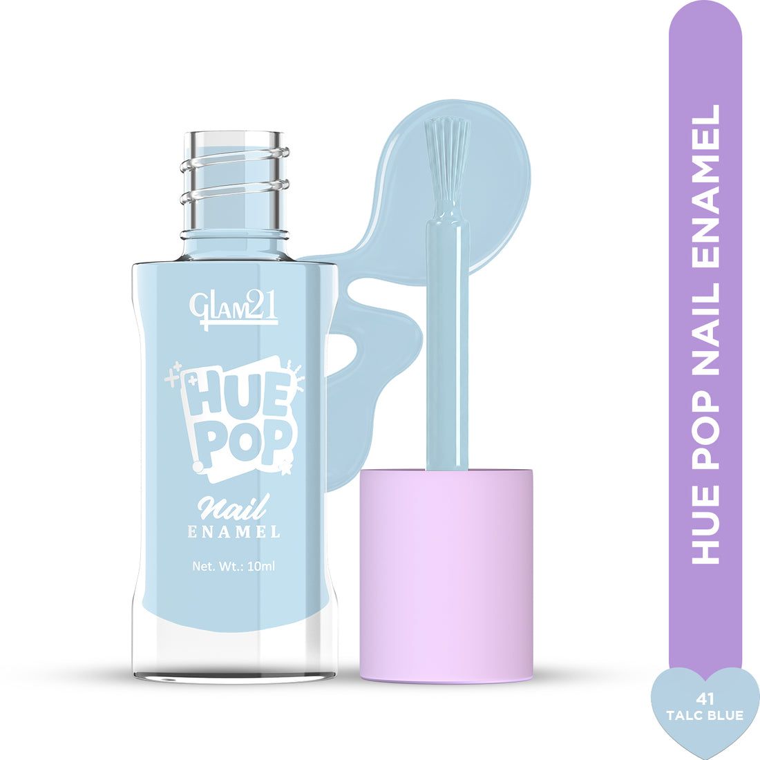 Glam21 Hue Pop Nail Paint / 41 Talc Blue