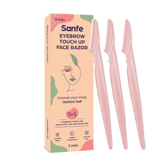 Sanfe Eyebrow Touch Up Hair Removing Face Razor For Women - Pack of 3 Instant & Painless
(3 Pcs)