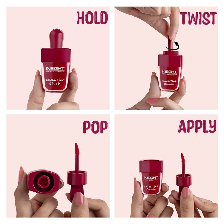 Insight Cosmetics Cheek Tint Blush With Avacado Oil, Hydrating Intense Color - Cherry Popsicle (7 g)
