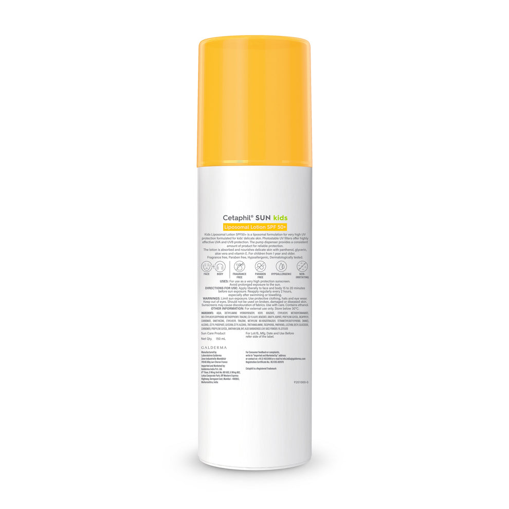 Cetaphil Sunscreen for Kids SPF 50+ | Dermat Tested 150ml