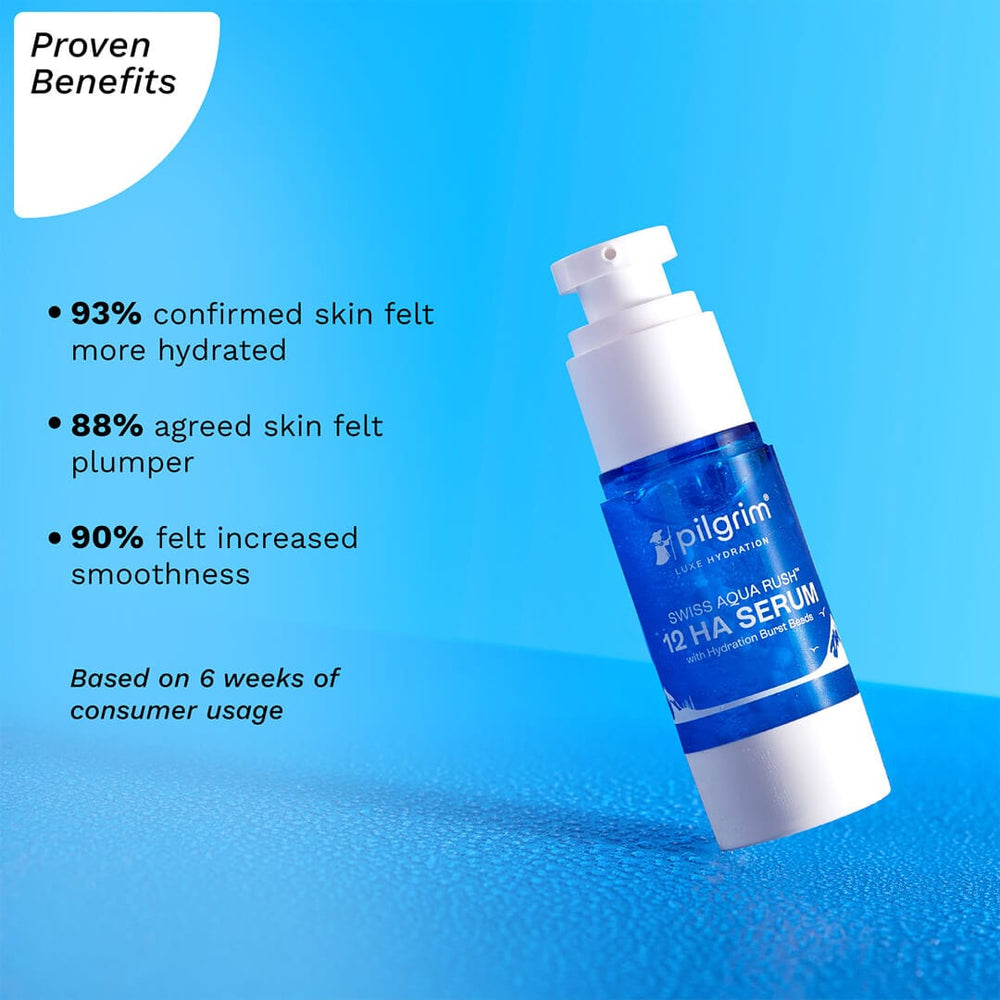 Pilgrim Swiss Aqua Rush™ 12 HA SerumLock In Moisture Deep Within Skin