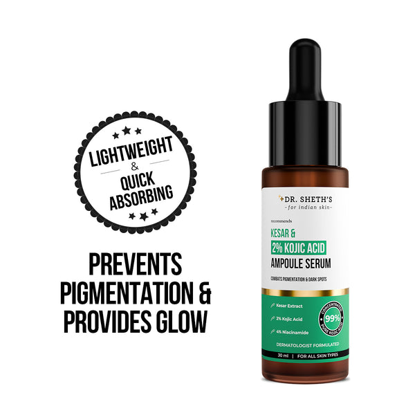 Dr. Sheth's Kesar & 2% Kojic Acid Ampoule Serum