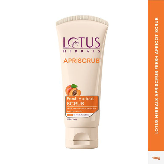 Lotus Herbals Apriscrub Fresh Apricot Scrub Natural Exfoliating Face Scrub Chemical Free
(100g)