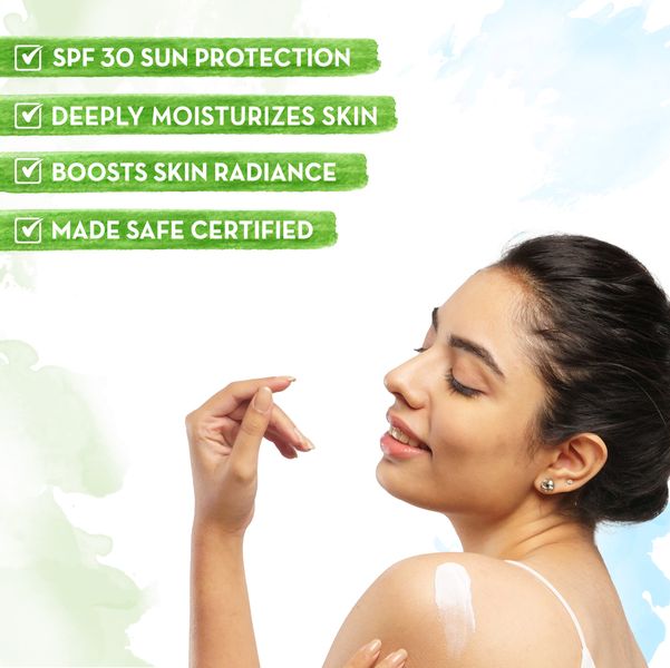 Mamaearth Sunscreen Body Lotion with SPF 30 - 300 ml | Vitamin C