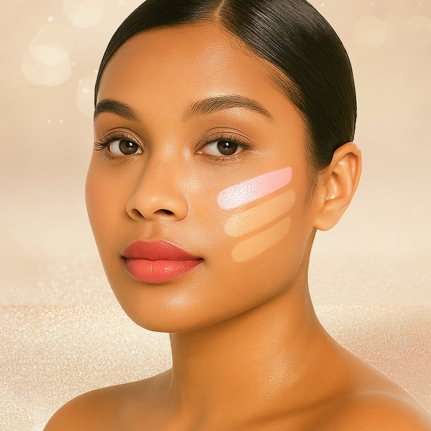 Fashion Color 11:11 Glow O’Clock Highlighter Stick – Long-Lasting Cream Highlighter for Face & Body(Champagne Gold)