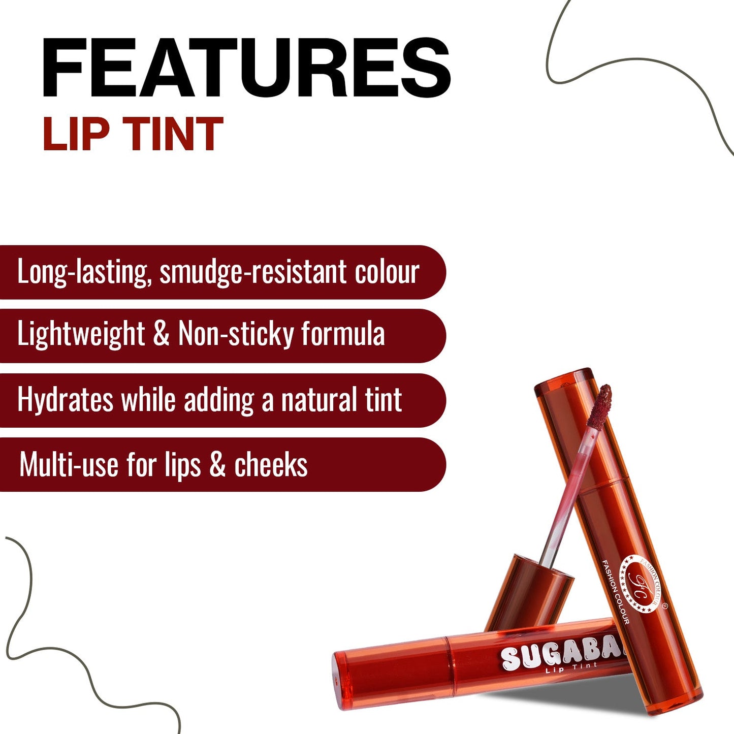Fashion Color Sugabae Lip Tint (Berry Glace)