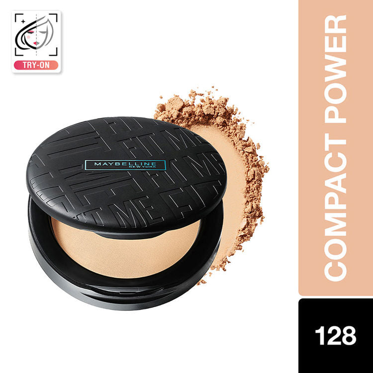 Maybelline Fit Me Matte + Poreless 16H Oil Control Compact Powder (128 Warm Nude)