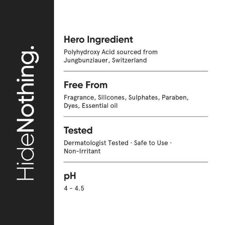 Minimalist 3% Polyhydroxy PHA Face Toner With Multi Biotics For Minimizing Pore Size & Hydrating Skin
(150ml)