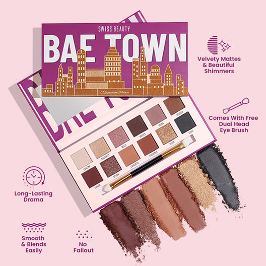 Swiss Beauty Bae Town Eyeshadow Palette 01(Lover girl)