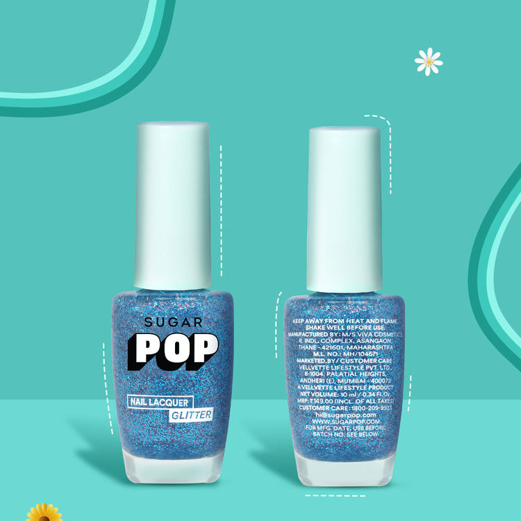 SUGAR POP Glitter Nail Lacquer (07 Ocean Sparkle)