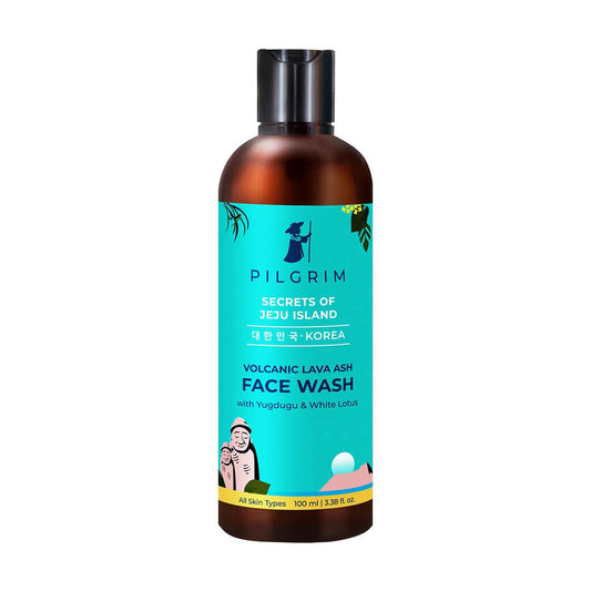 Pilgrim Volcanic Lava Ash Face Wash with Yugdugu & White Lotus