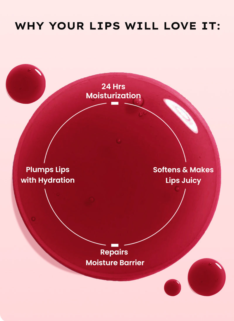 Hyphen Vip jelly glaze lip balm, 1% vit e & peptides- 10g