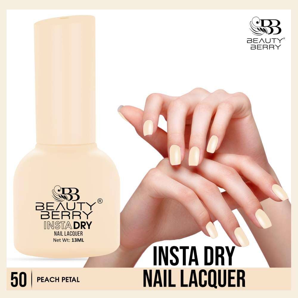 Beauty Berry Insta Dry Nail Lacquer (PEACH PETAL-50)