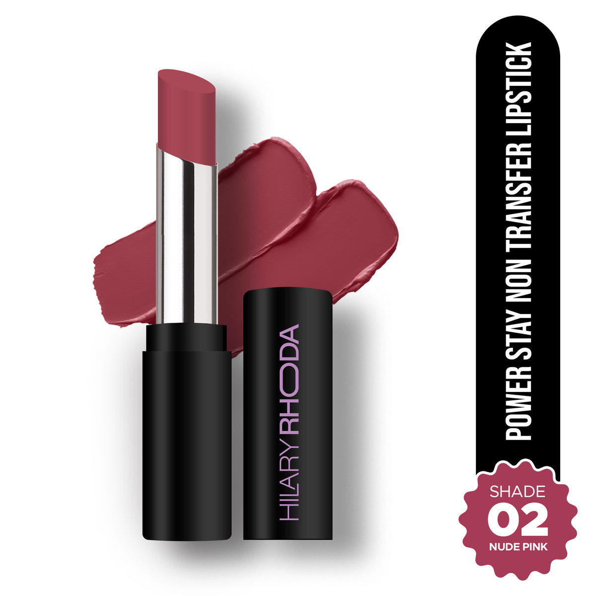 Hilary Rhoda Power Stay Non Transfer Lipstick (Nude Pink 02)