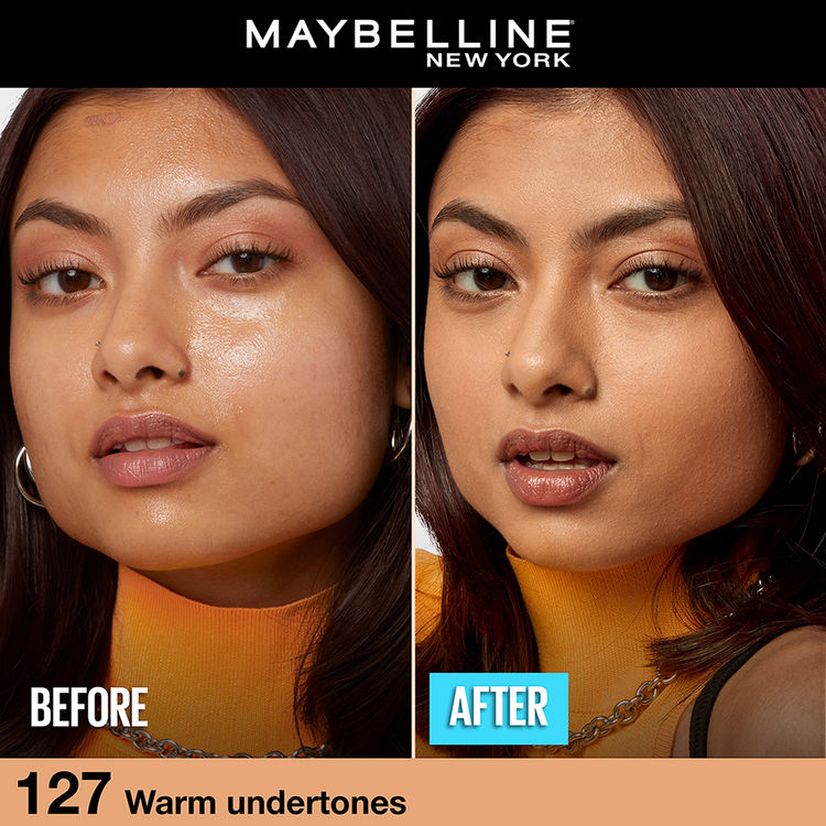 Maybelline Fit Me Matte+Poreless 16H Oil Control Foundation With SPF 22 PA++ (127 Golden Honey)(30ml)