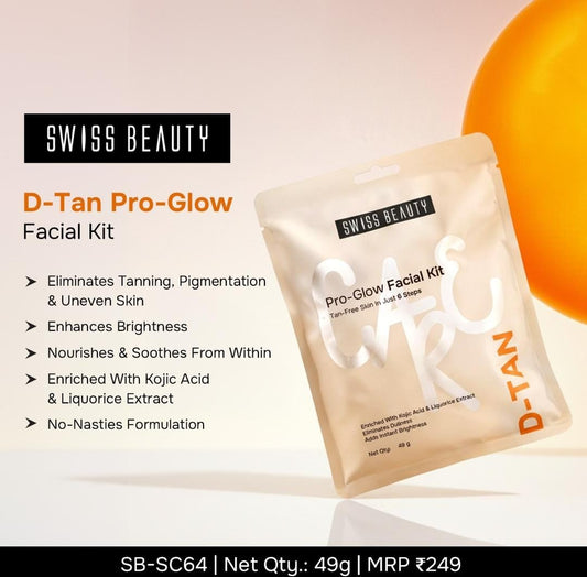 Swiss Beauty D-Tan Pro-Glow Facial Kit