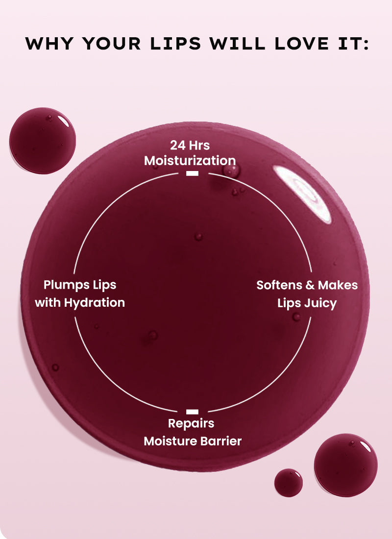 Hyphen Vip orchid lip balm, 1% vit e & peptides- 10g