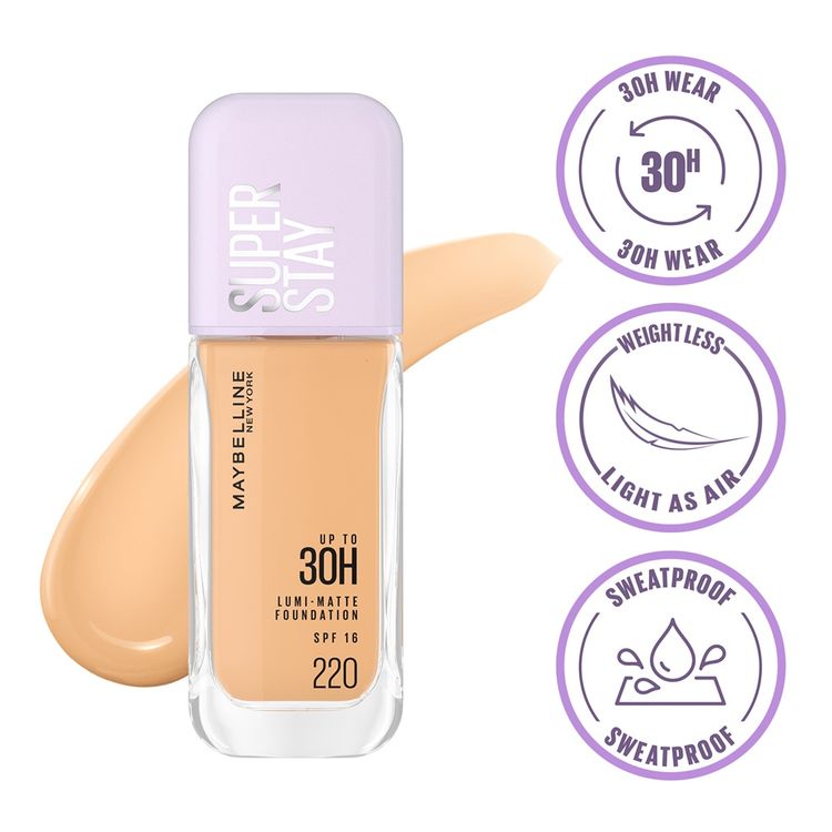 Maybelline Super Stay Lumi-Matte Liquid Foundation(220)
