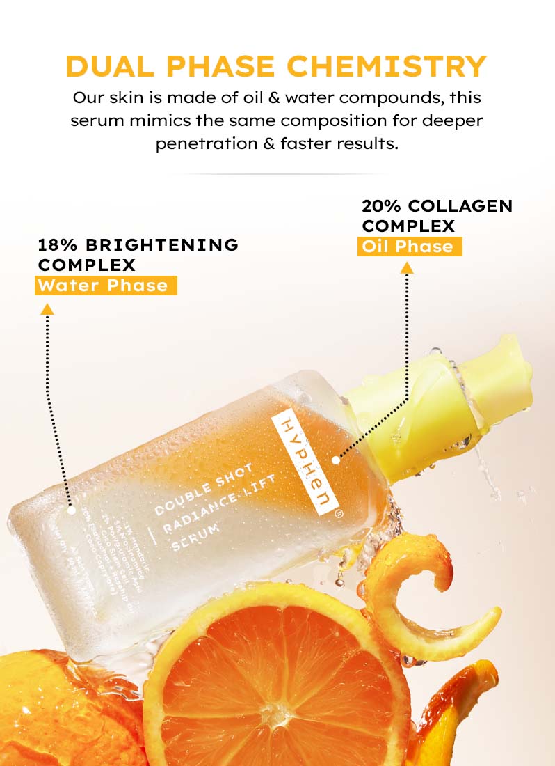 Hyphen Double shot radiance lift face serum- 50 ml