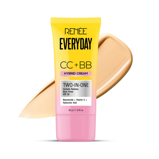 RENEE Everyday CC + BB Hybrid Cream With SPF 20 For Even Skin Tone / 02 Classic Frappe