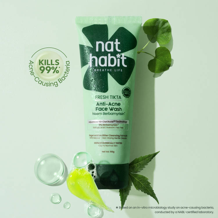 Nat Habit Anti-Acne Neem Berbamyrisin Tikta Face Wash (100 g)