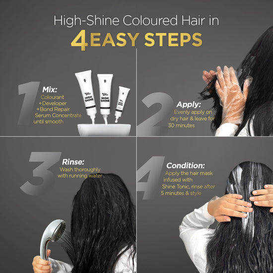 BBLUNT High Shine Conditioning Hair Colour - Natural Black (Shade 1)