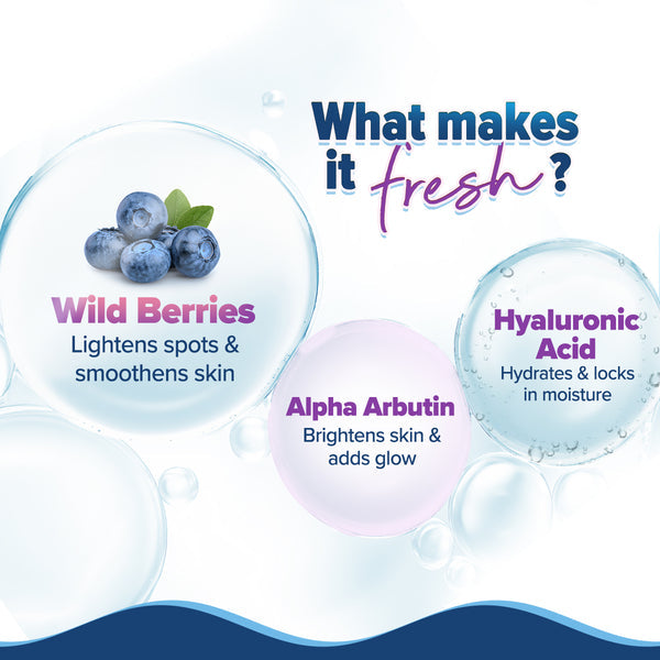 Aqualogica Illuminate + Hydra Gel Moisturizer with Wild Berries & Alpha Arbutin - 100g