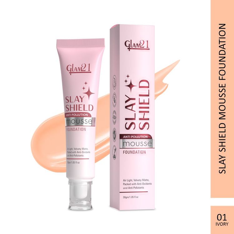 GLAM21 Slay Shield Mousse Foundation (01 Ivory)