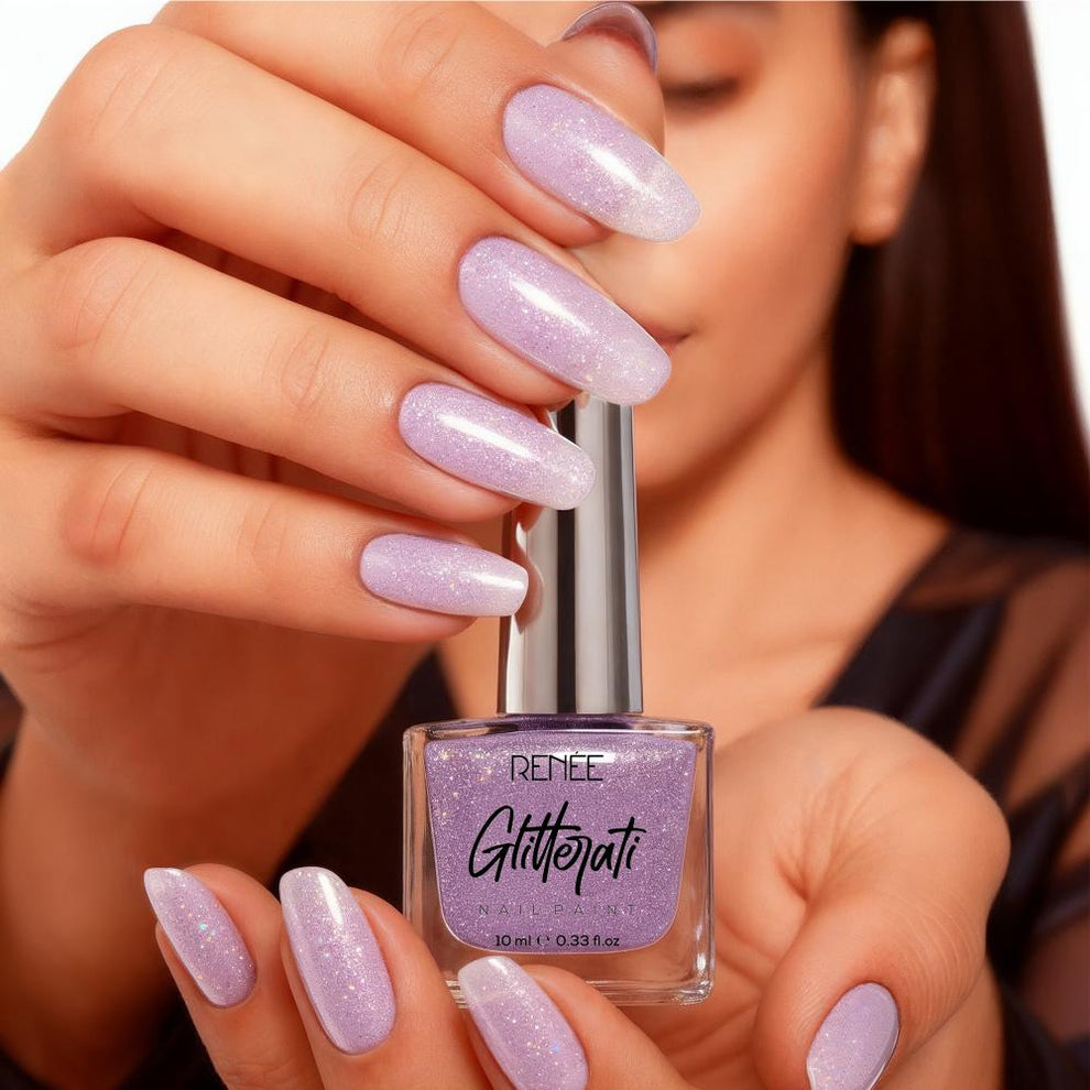 RENEE Glitterati Nail Paint (17 Lavender Glaze)