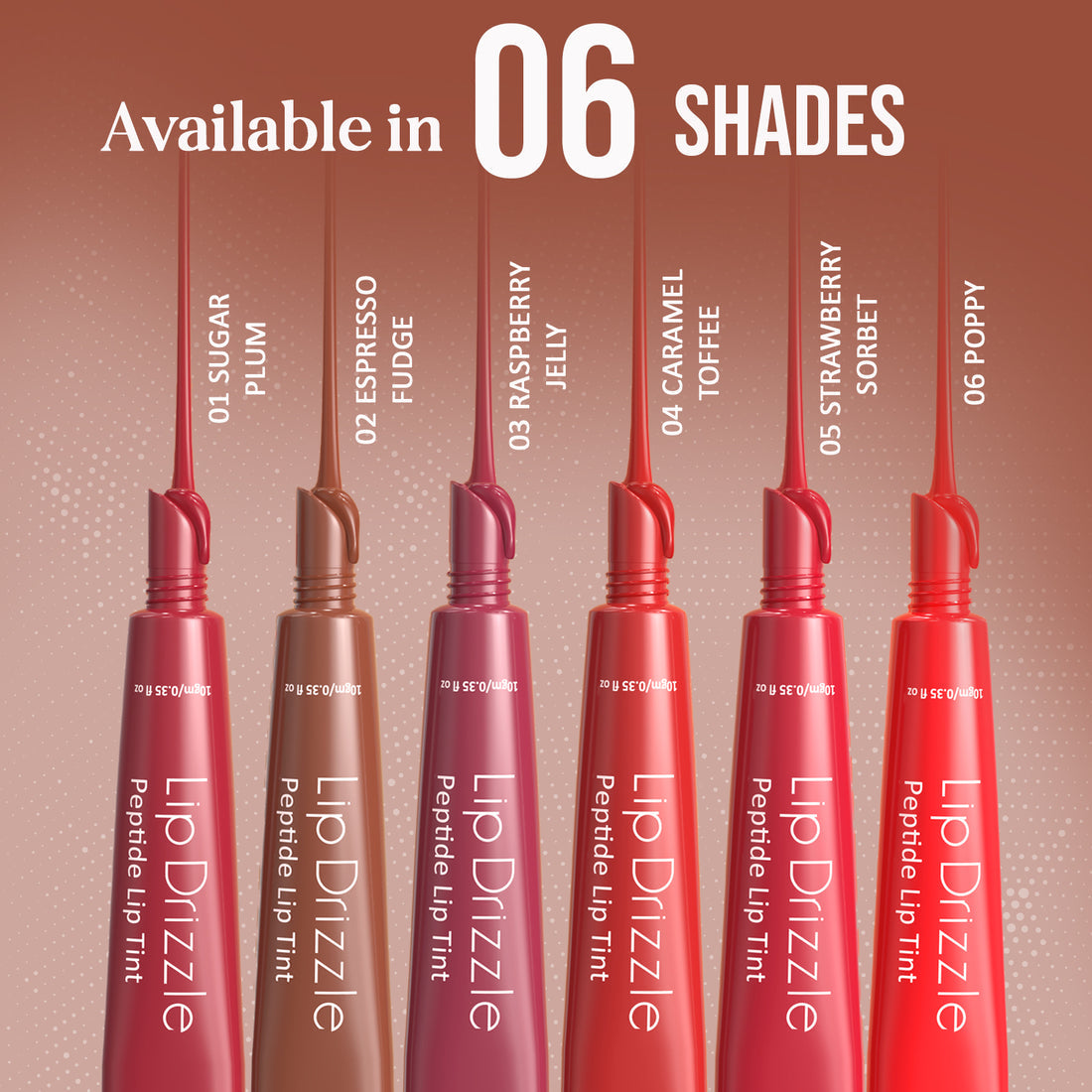 Glam21 Lip Drizzle Peptide Lip Tint (02 Espresso Fudge)