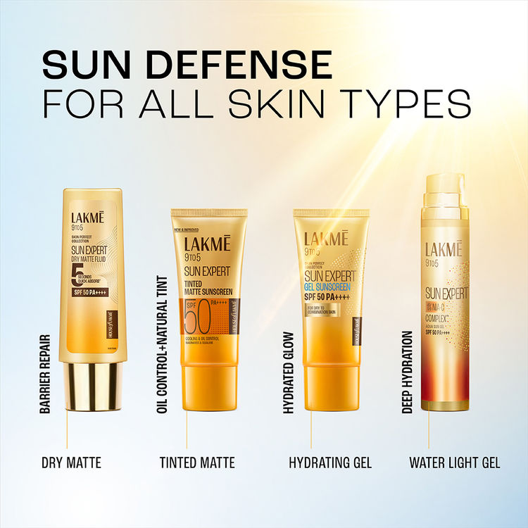 Lakme Sun Expert Tinted Sunscreen SPF 50 PA +++, Broad Spectrum UVA/B protection
(100ml)