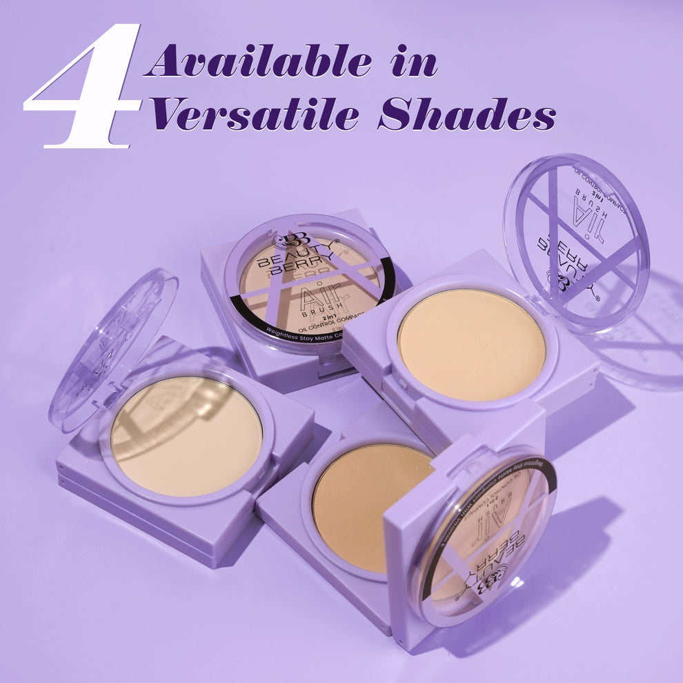 Beauty Berry Airbrush 2 in 1 Oil Control Compact / 01