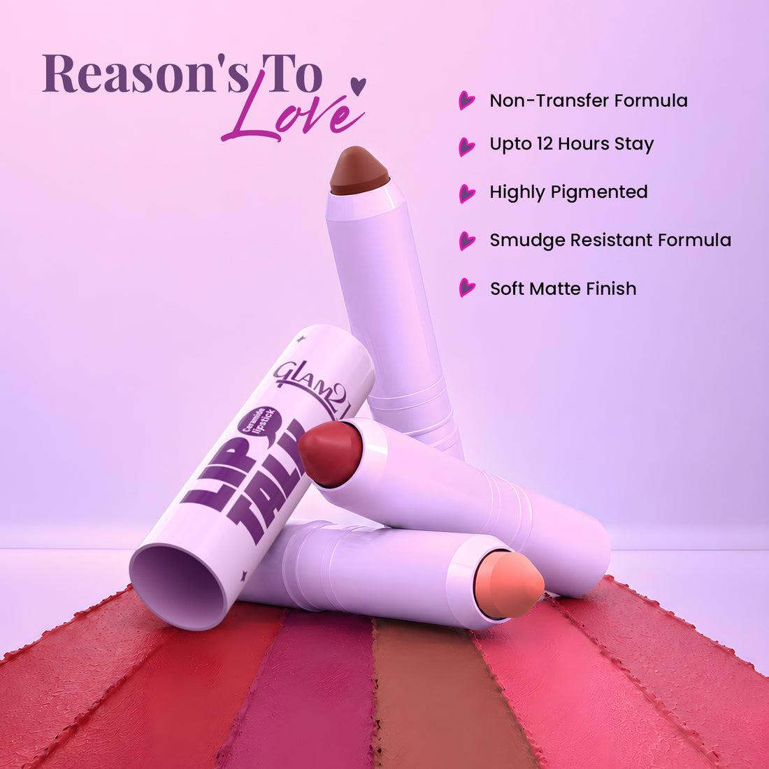 Glam21 Lip Talk Ceramide Lipstick / 02 Maroon Monsoon
