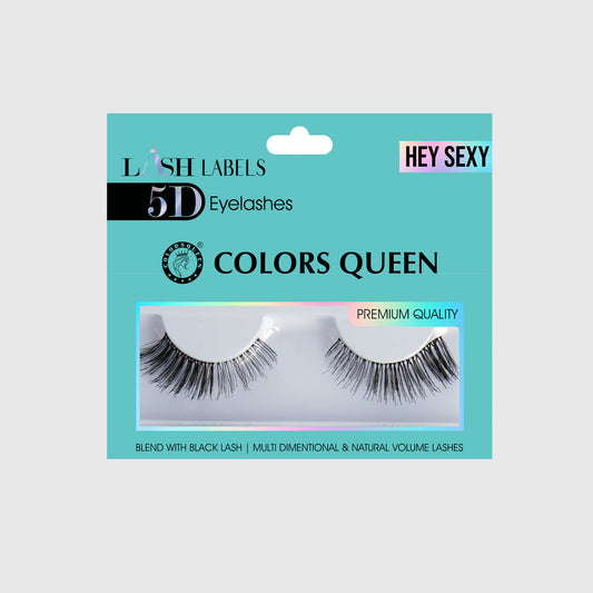 Colors Queen Lash Label 5D Natural Hair Eyelashes | 1 Pair /Hey Sexy
