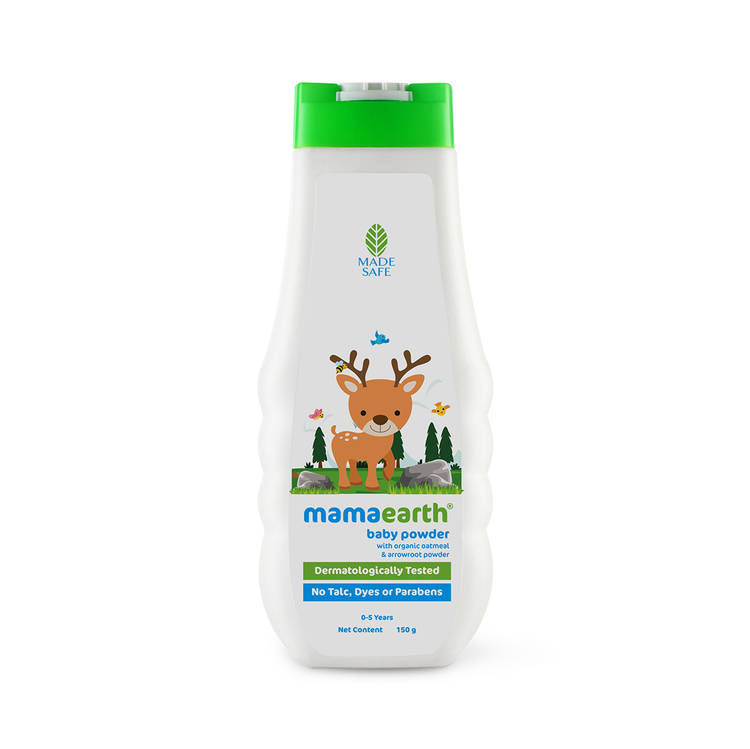 Mamaearth Baby Powder With Organic Oatmeal & Arrowroot Powder (150gm)