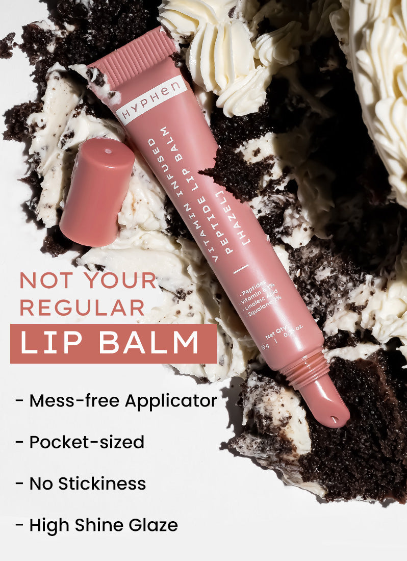 Hyphen Vip hazel lip balm with 1% vit e, 2% squalane & peptides - 10g
