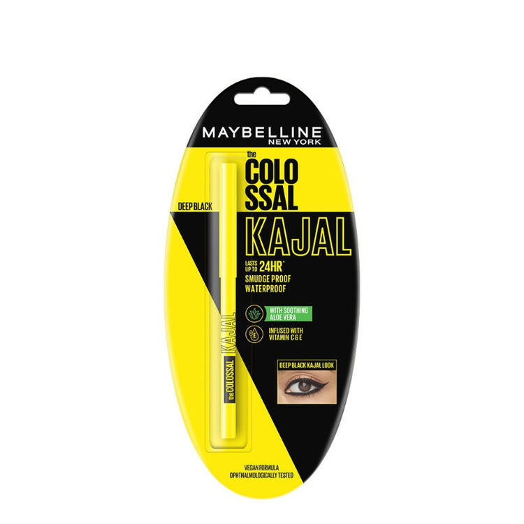 Maybelline  The Colossal Kajal, Smudgeproof & Waterproof (Deep Black)