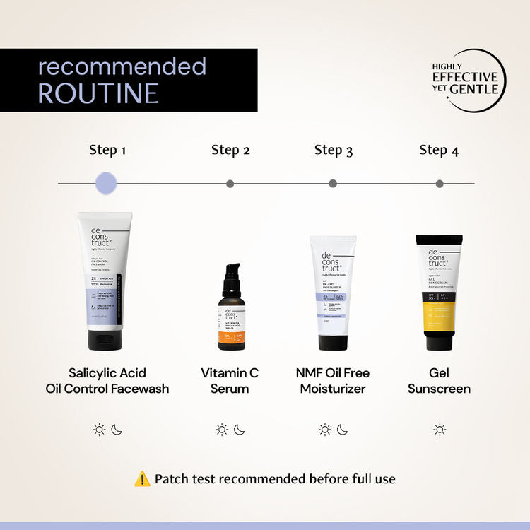 Deconstruct Salicylic Acid & Niacinamide Oil Control Face Wash, Reduces Acne, Oil
(100ml)