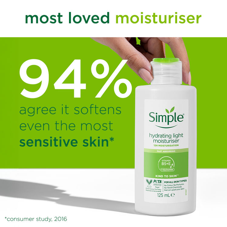 Simple Kind to Skin Hydrating Light Moisturizer All Skin Types Moisturizer (125ml)